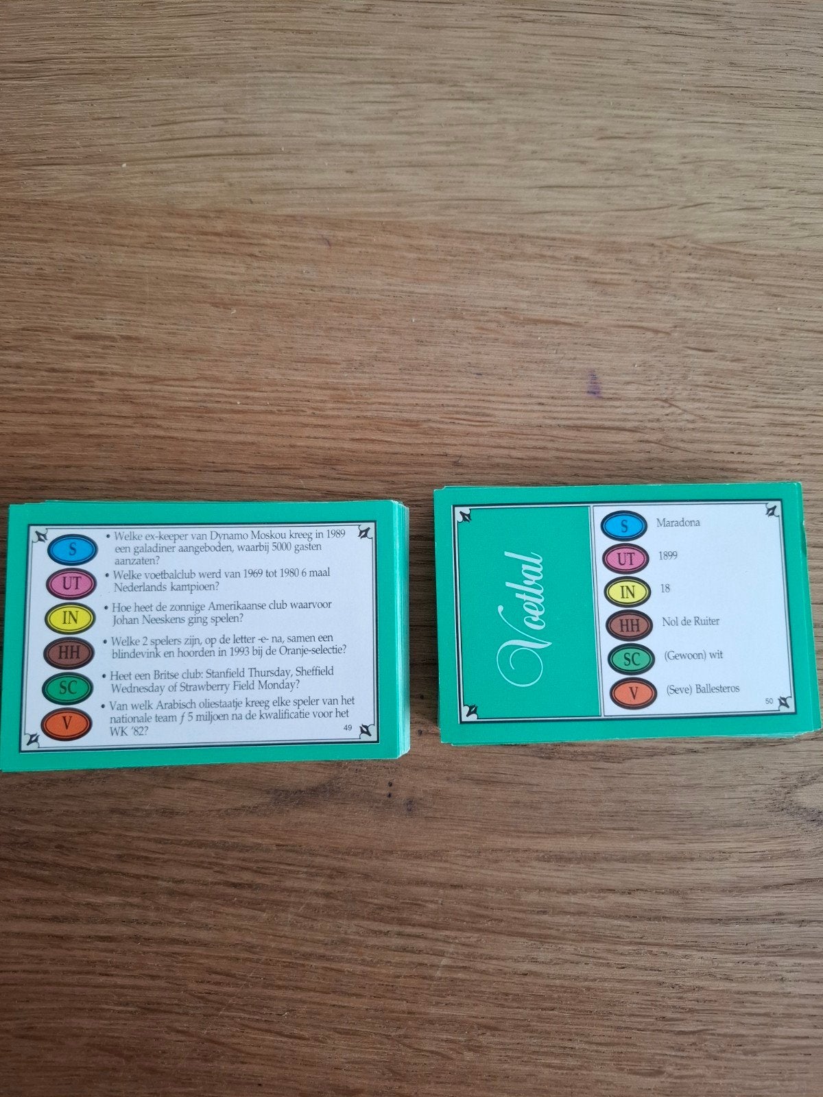 Trivial Pursuit vragenkaarten voetbal, Hobby en Vrije tijd, Gezelschapsspellen | Bordspellen, Ophalen of Verzenden, Gebruikt