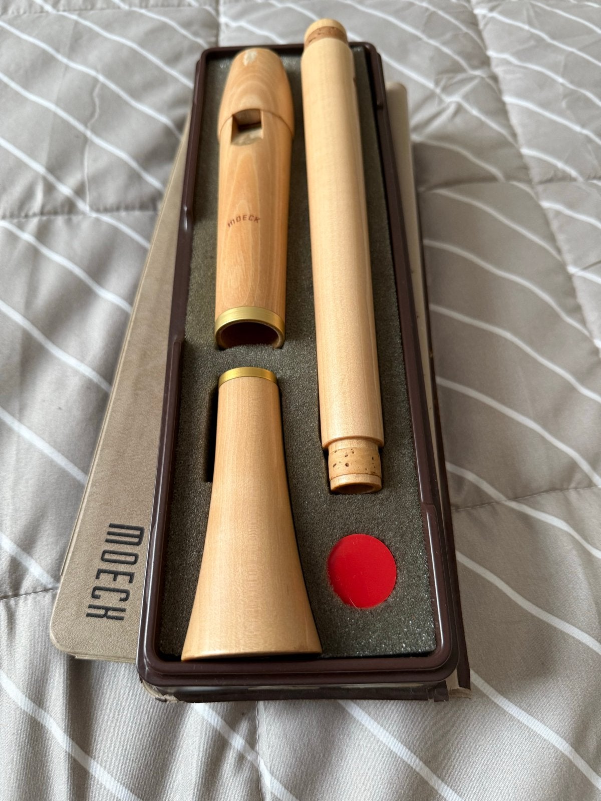 Moeck blokfluit -, Muziek en Instrumenten, Ophalen of Verzenden, Zo goed als nieuw, Overige typen, Met koffer, hoes of etui