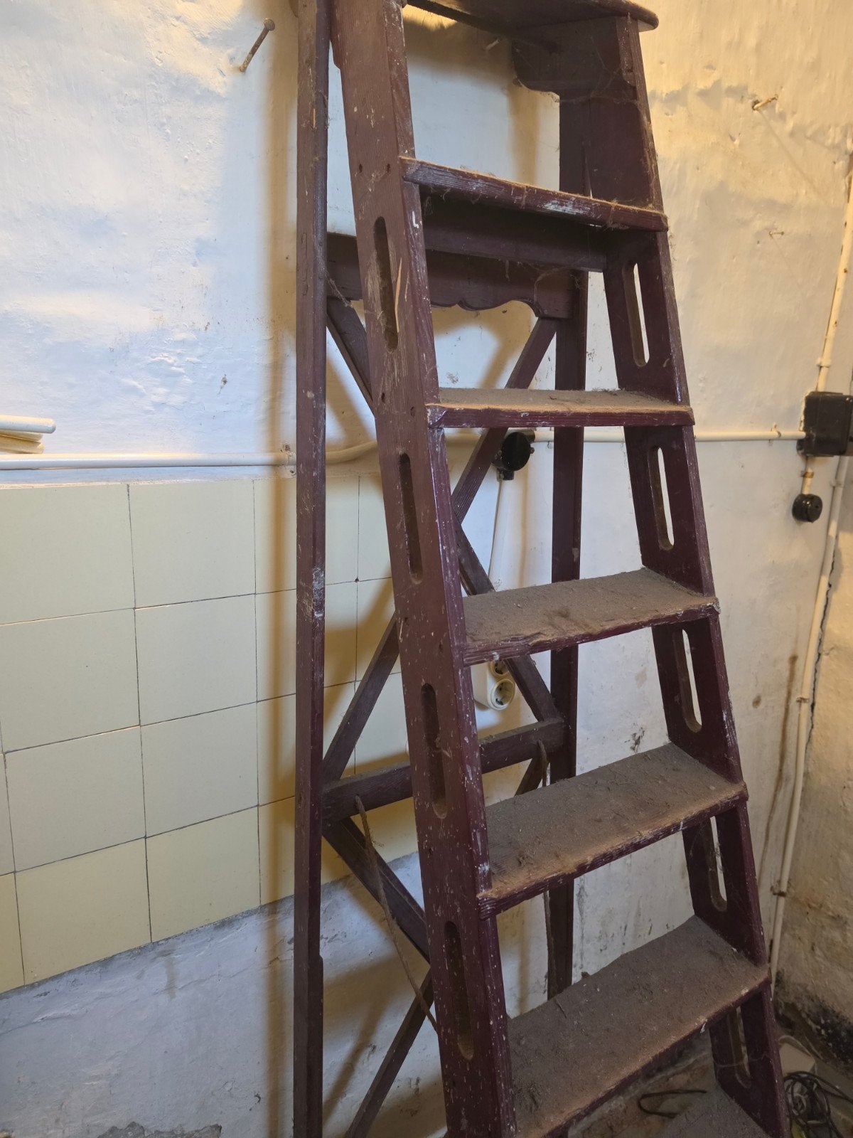 antieke huishoudtrap 100 euro, Ophalen, Gebruikt, Minder dan 2 meter