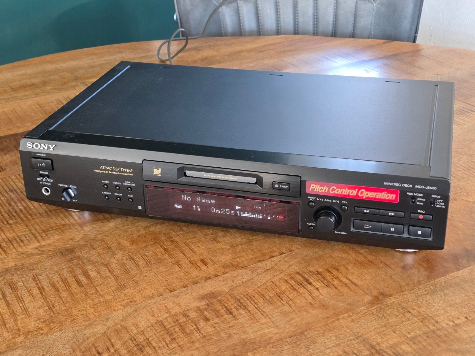 Sony MDS-JE530 MiniDisc, Ophalen, Minidisc-recorder