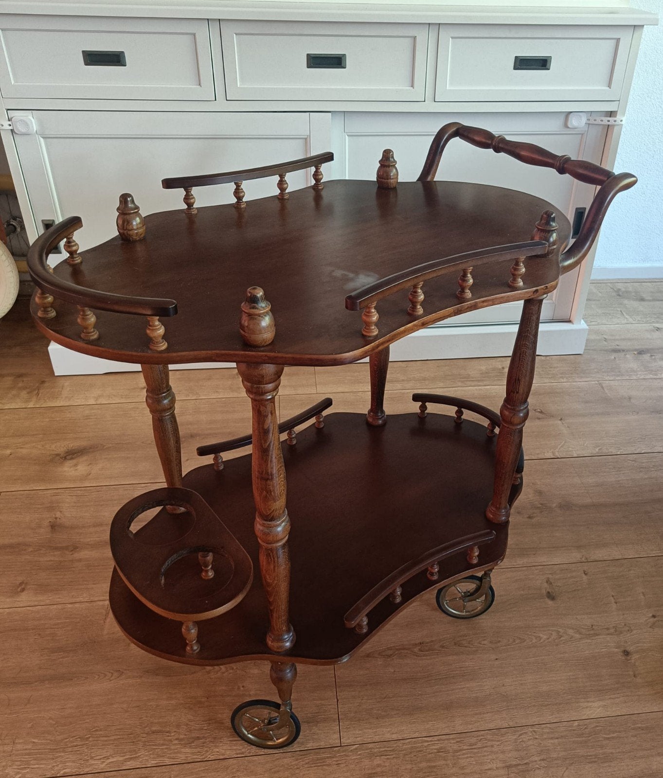 Prachtige Biedermeier Serveerwagen, Ophalen