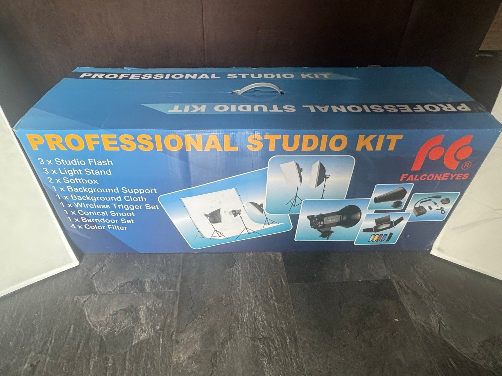 Falcon Eyes Professionele Studioflitsset GNK-3300MV, Audio, Tv en Foto, Fotografie | Fotostudio en Toebehoren, Falcon Eyes, Complete fotostudio
