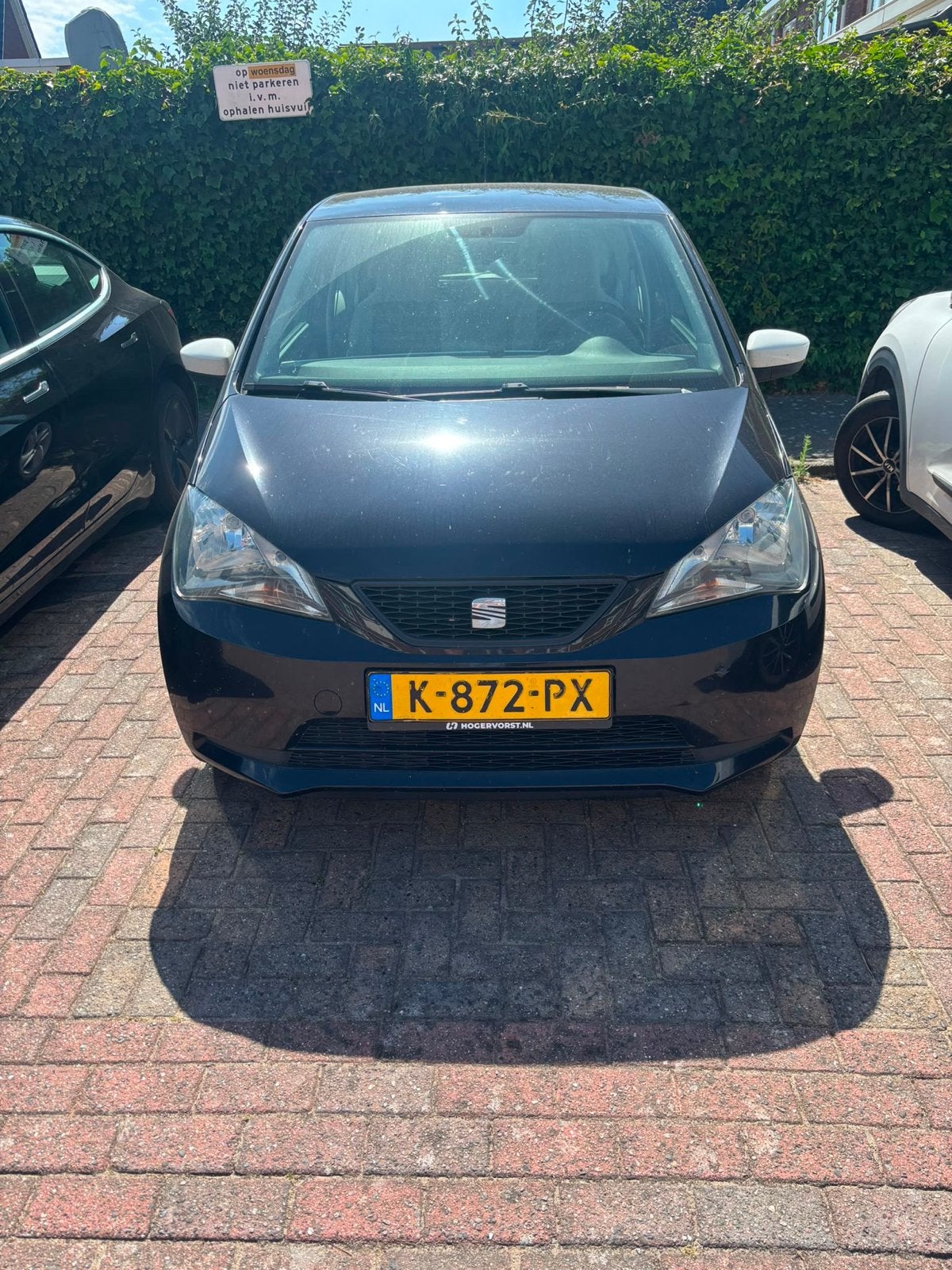 Seat Mii 1.0 55KW 2013 Zwart, 74 pk, 4 cilinders, 4 stoelen, Mii