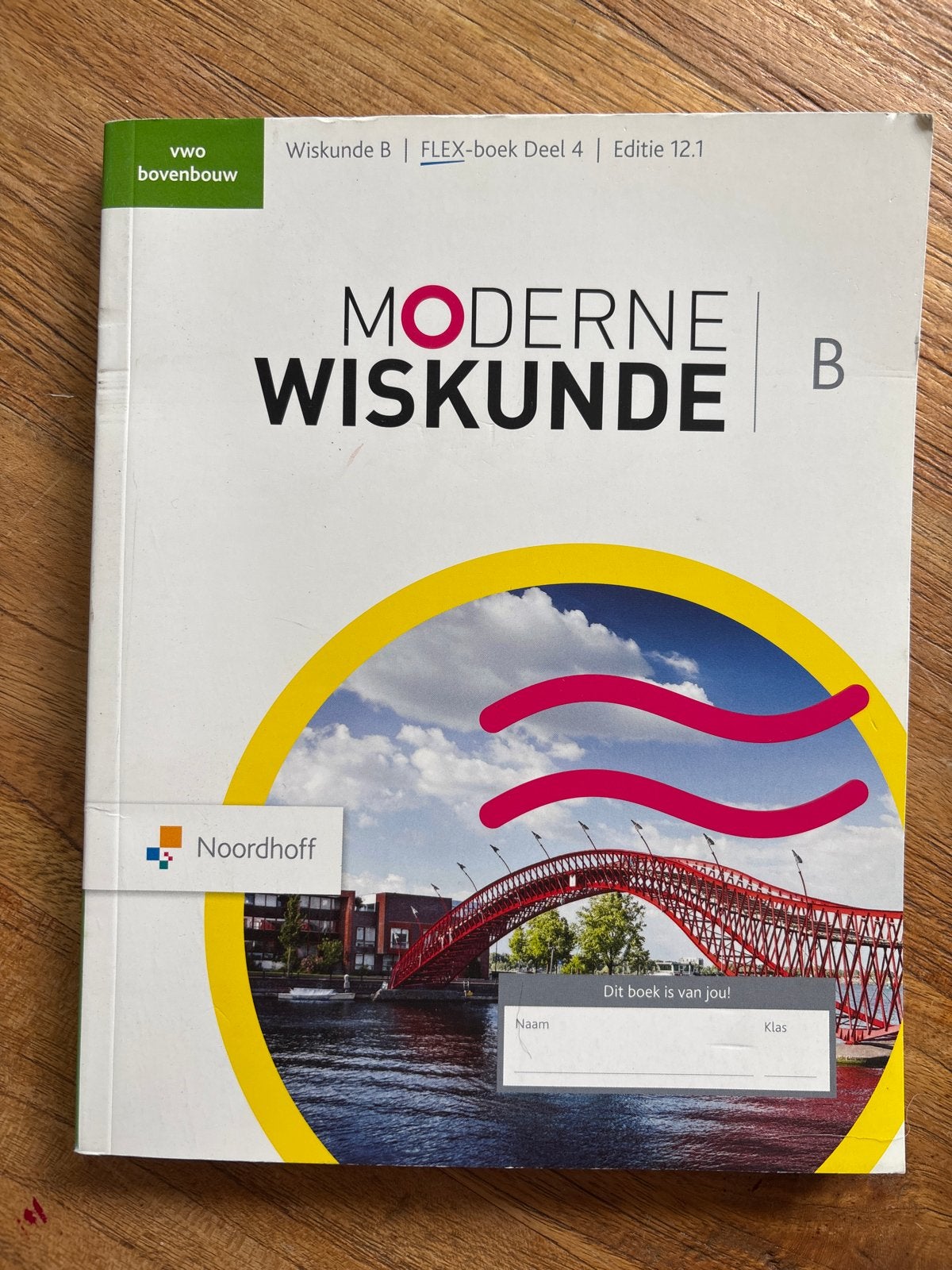 Moderne Wiskunde B VWO Bovenbouw FLEX-boek Deel 4, Ophalen of Verzenden, Zo goed als nieuw, VWO, Wiskunde B