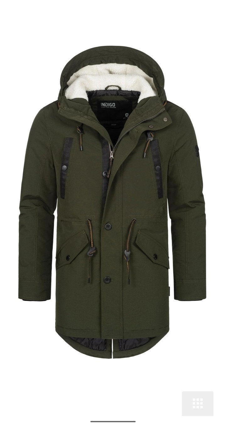Parka ZGAN maat S Indicode, Indicode, Ophalen of Verzenden, Zo goed als nieuw, Groen