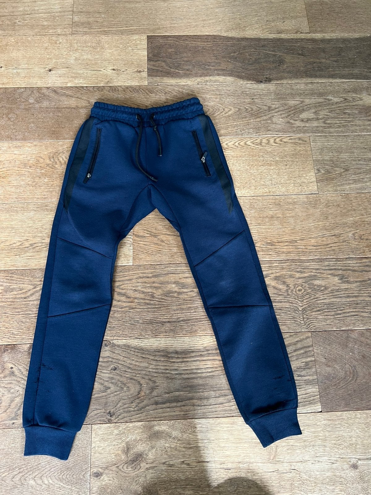Donkerblauwe joggingbroek Hema maat 122/128, Broek, Gebruikt, Ophalen of Verzenden, Hema