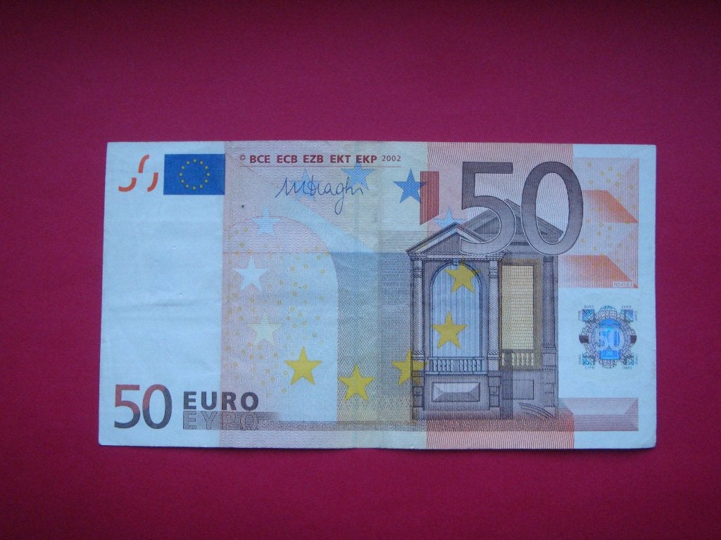 Lot bankbiljet Nederland 50 Euro handtekening Draghi 2002., Verzenden, Overige landen, 50 euro, Los biljet