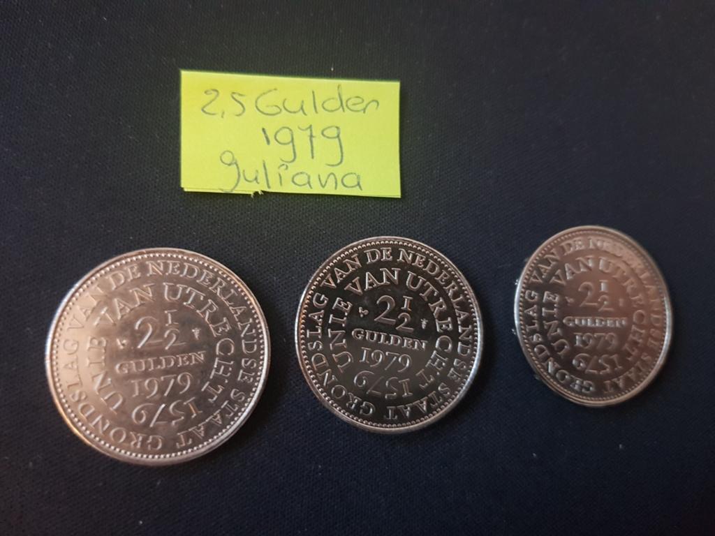 3 stuks 2,5 gulden 1979 Juliana Nederland, Ophalen of Verzenden, Koningin Juliana, 2½ gulden