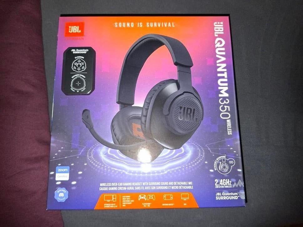 JBL Quantum 350 Wireless Gaming Headset, Audio, Tv en Foto, Koptelefoons, Overige merken, Draadloos, Nieuw, Ophalen of Verzenden