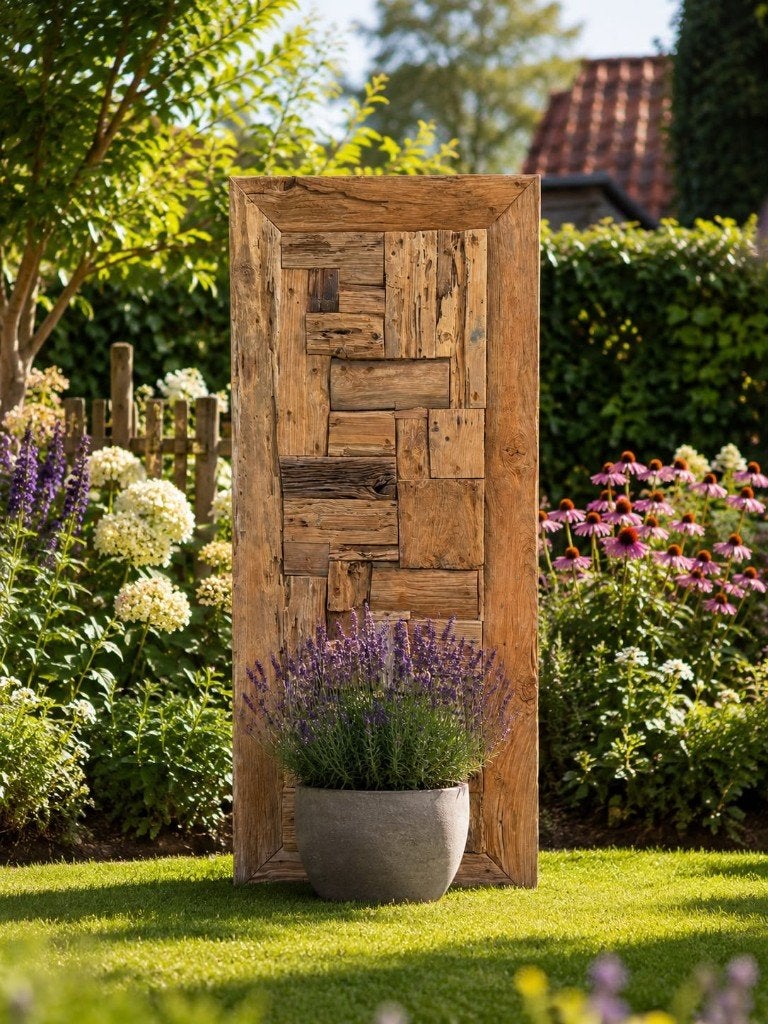 Houten wanddecoratie, Ophalen, Hout, Nieuw, Bruin
