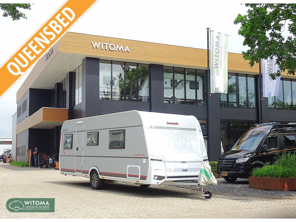 Dethleffs Summer Edition 530 DR Queensbed, Caravans en Kamperen, Rondzit, Bedrijf, Dethleffs, Schokbreker