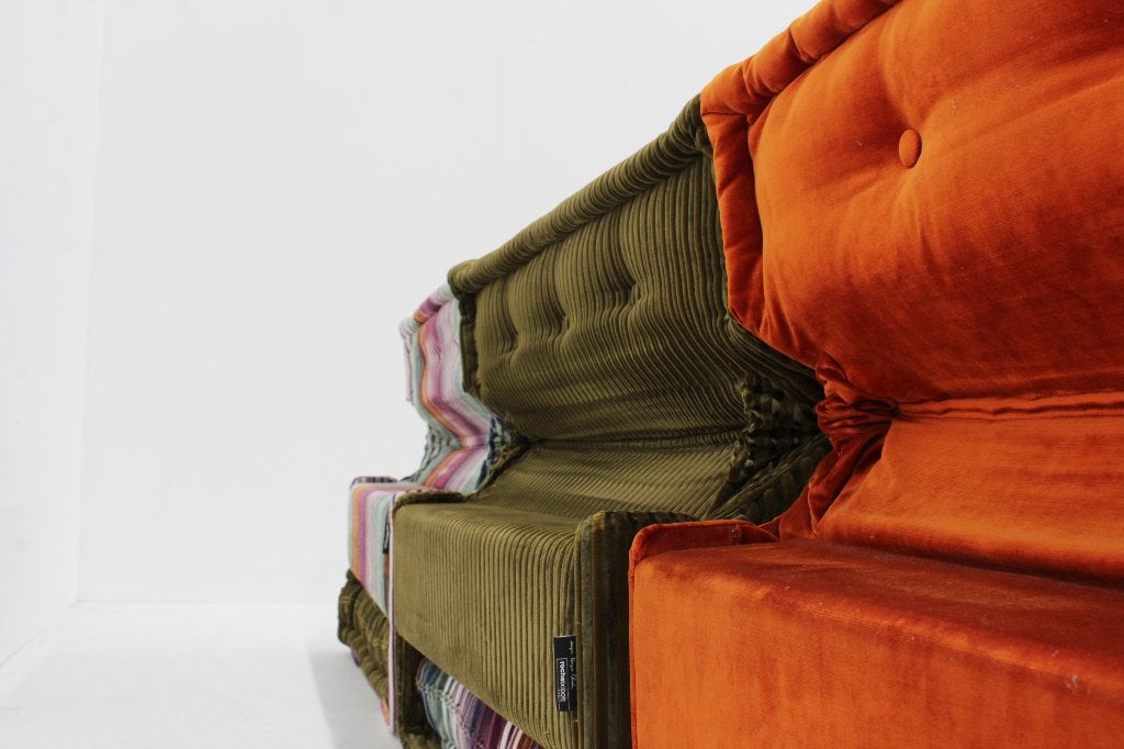 Roche Bobois Mah Jong sofa Missoni design by Hans Hopfer, 250 tot 300 cm, Ophalen of Verzenden, Zo goed als nieuw, Rechte bank