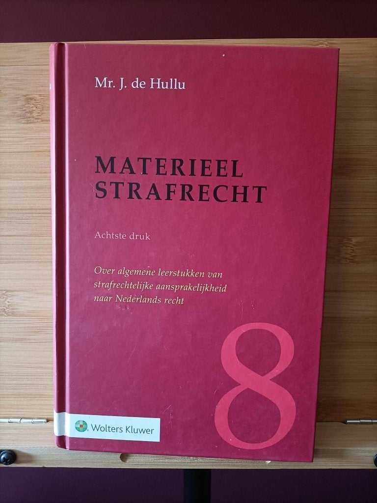 Materieel Strafrecht | J. de Hullu, Gelezen, Mr. J. de Hullu, Ophalen of Verzenden, WO