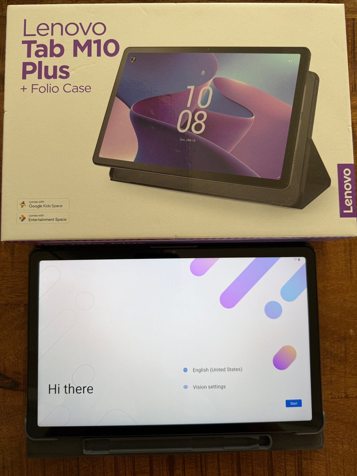 Lenovo Tab M10 Plus 3rd Gen + Folio Case, Computers en Software, Android Tablets, Ophalen, Zo goed als nieuw, 10 inch, 64 GB