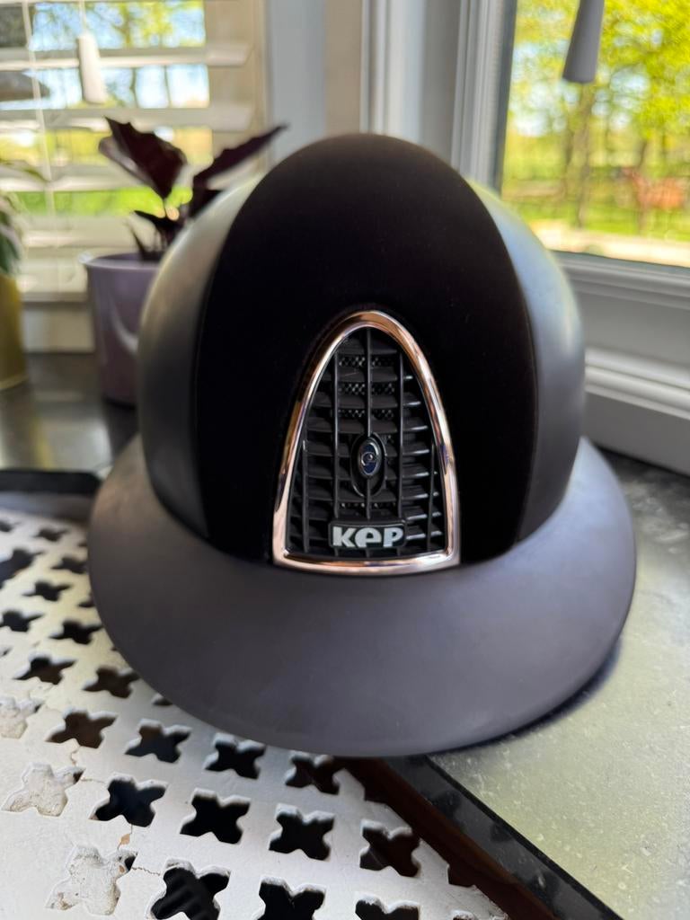Kep italia Lady Polo cap bruin, Dieren en Toebehoren, Paardrijkleding, Ophalen of Verzenden, Zo goed als nieuw, Dressuur, Cap
