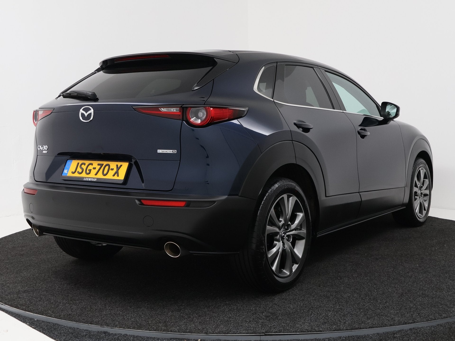 Mazda CX-30 2.0 e-SkyActiv-X M Hybrid AWD Centre-line met De, Automaat, Blauw, Origineel Nederlands, Bedrijf