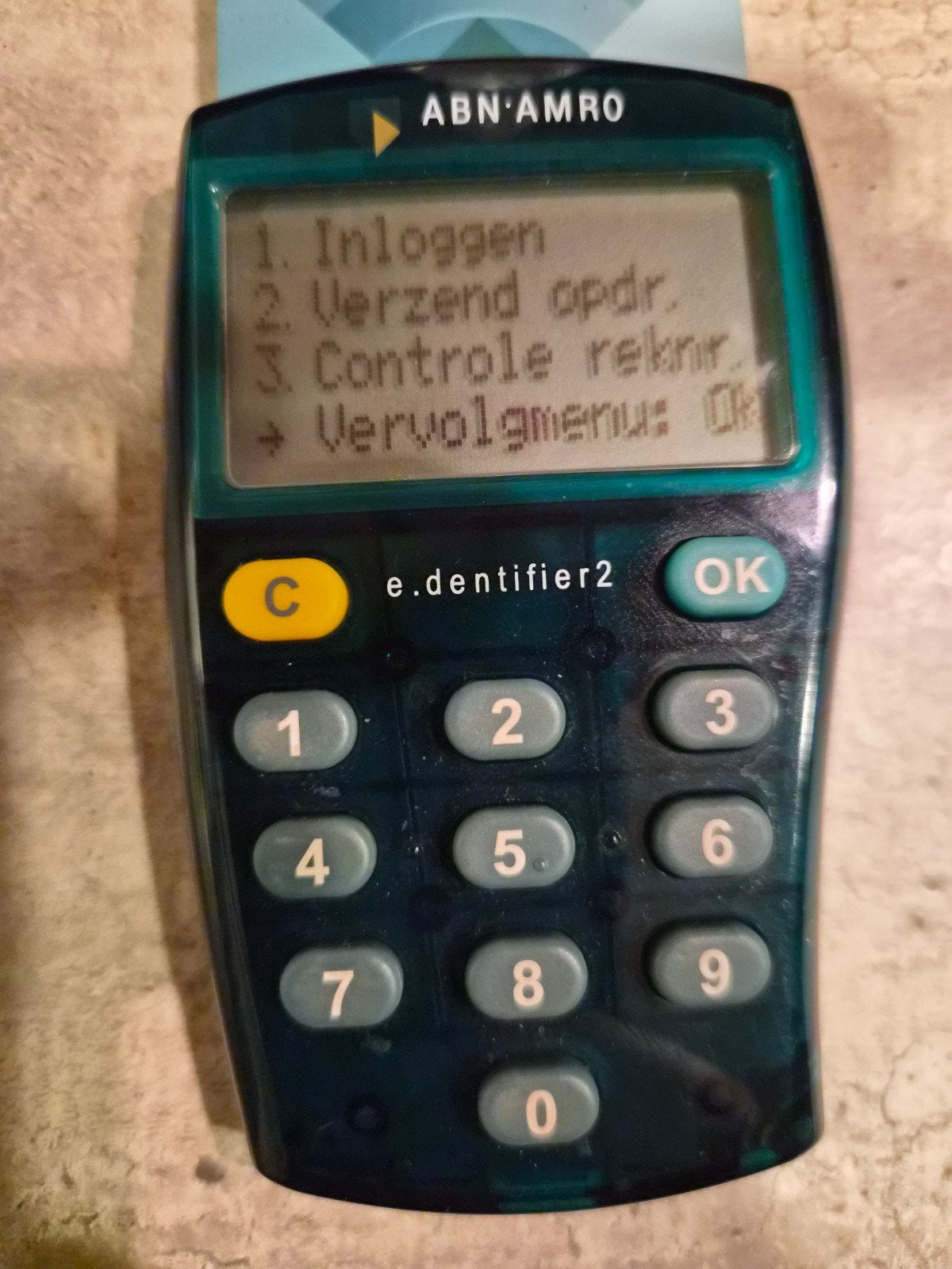 ABN AMRO e.dentifier2 Edentier Paslezer Bankpas lezer, Ophalen of Verzenden, Gebruikt