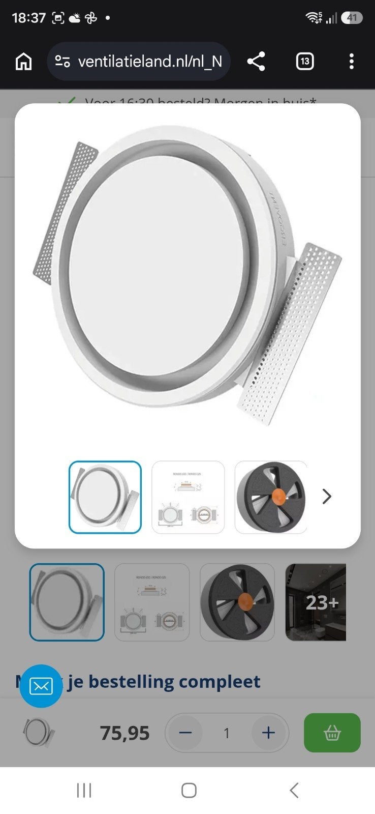 Nieuwe Ventilator/Afzuiger voor optimale luchtcirculatie, Ophalen of Verzenden, Nieuw, Ventilator
