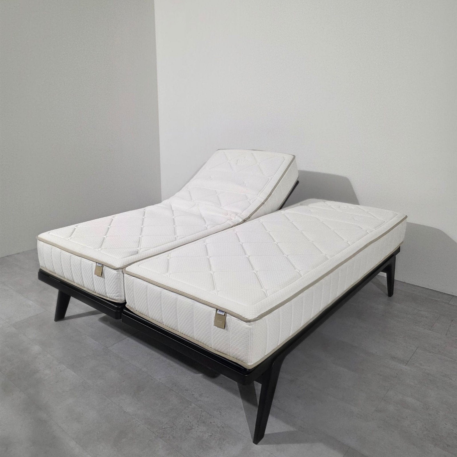 Auping Original Handverstelbaar Bed 160x200, Verstelbaar, ., Zwart, Tweepersoons