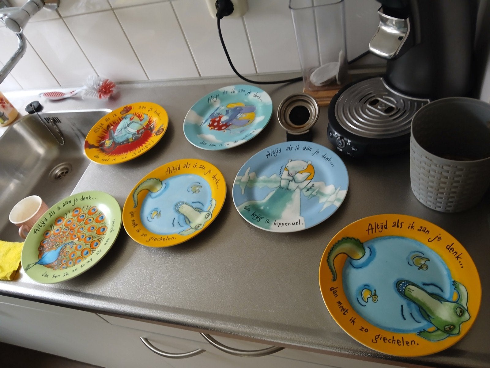 vintage Douwe egberts bordjes, Ophalen of Verzenden
