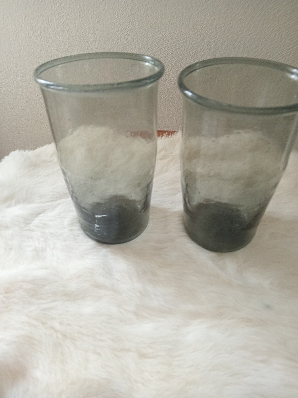 Set van twee prachtige, handgemaakte glazen van het merk Bun, Ophalen of Verzenden