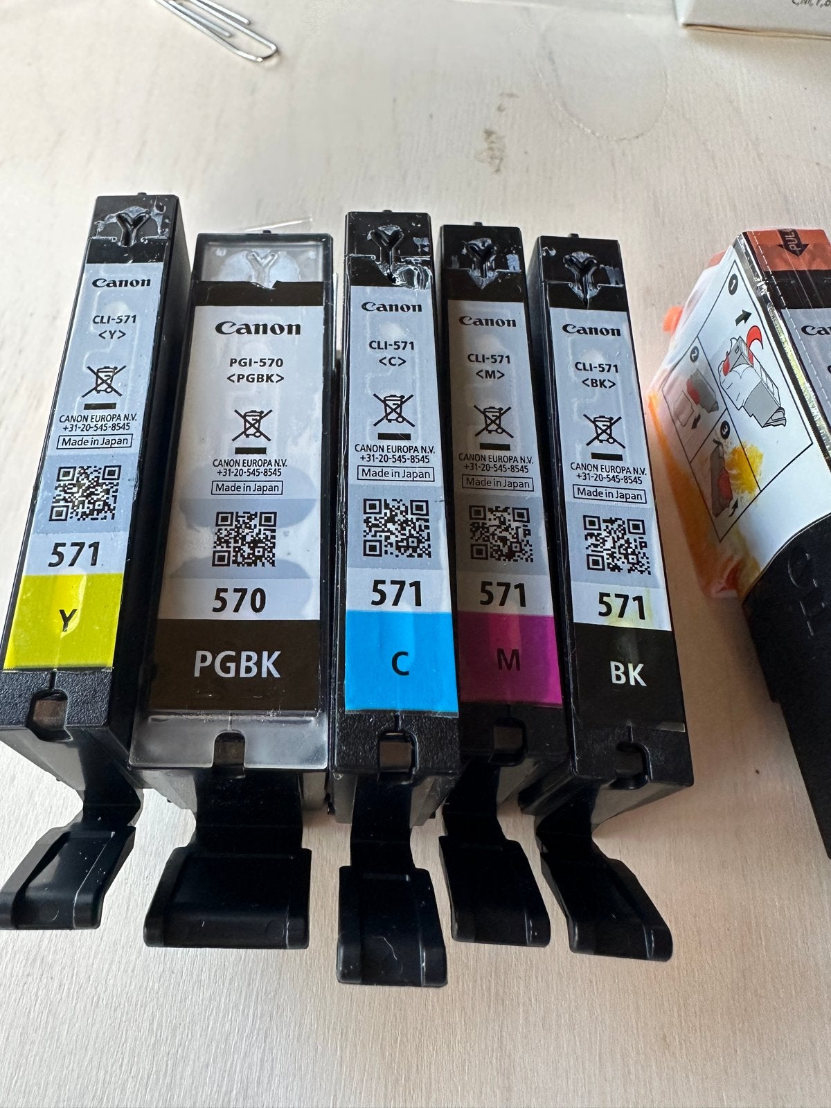 Canon inktpatronen PGI-570 CLI-571 (4 x nieuw en ongeopend), Ophalen of Verzenden, Nieuw