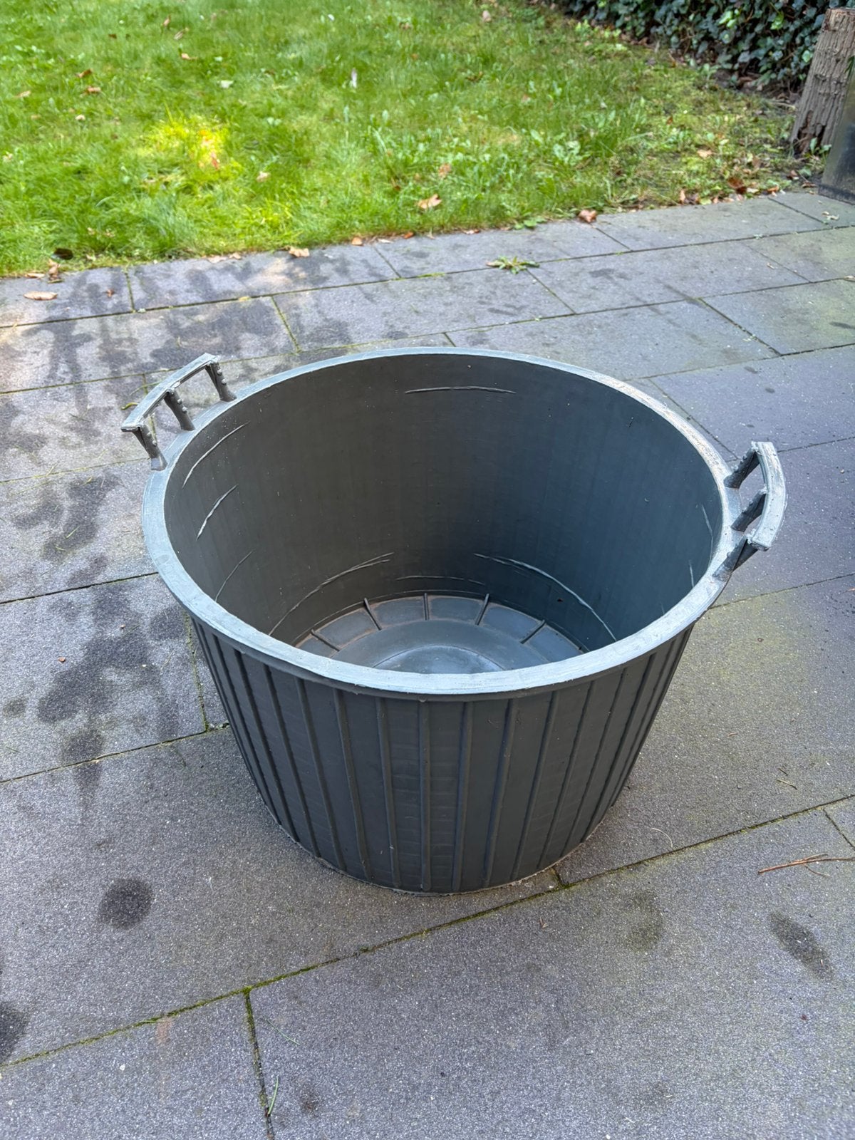 Grote groene draagbare bak, Ophalen, Kunststof, Minder dan 30 cm, Rond