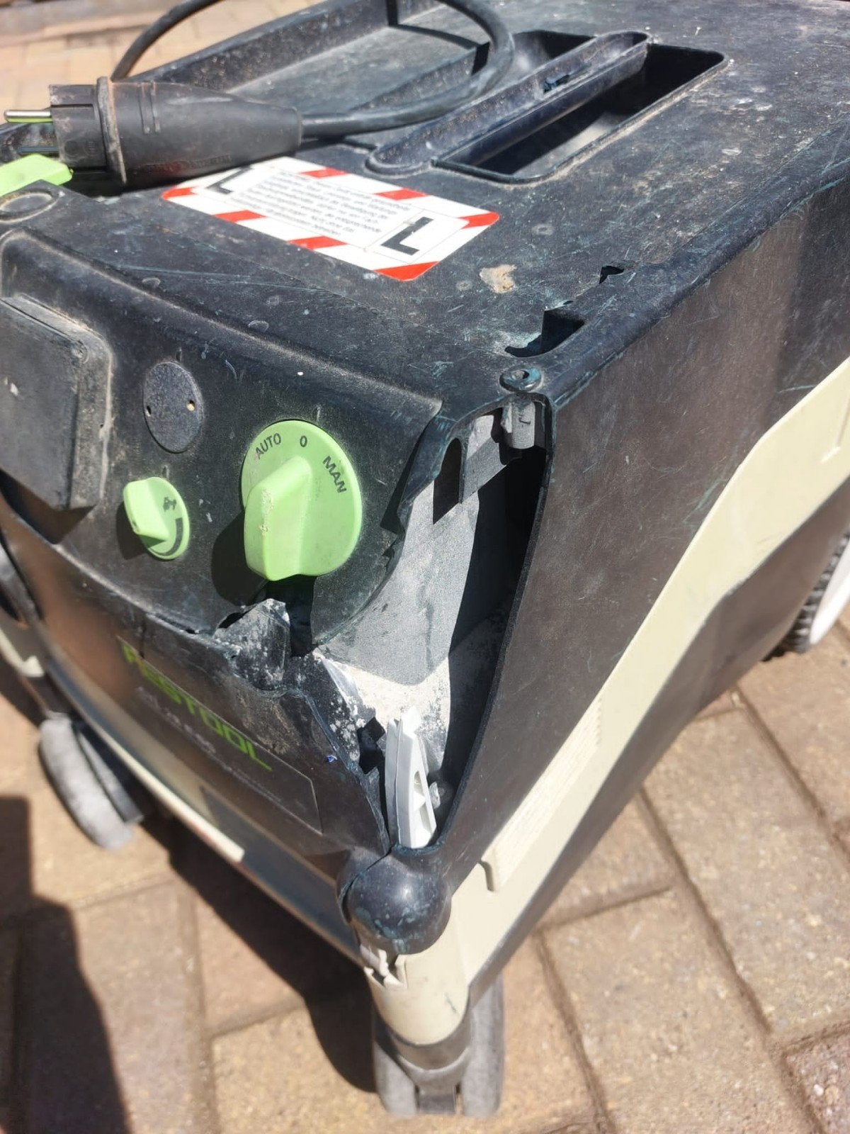 Festool stofzuiger, Ophalen, Gebruikt