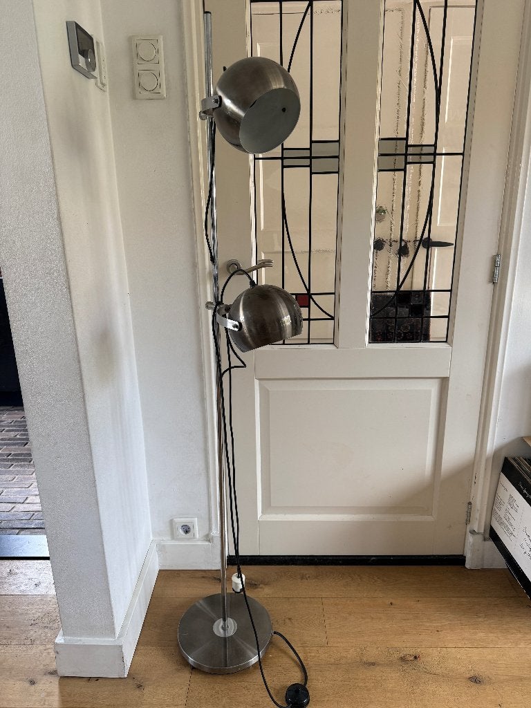 vintage jaren 70 bollamp, Ophalen, Gebruikt, Metaal, 150 tot 200 cm