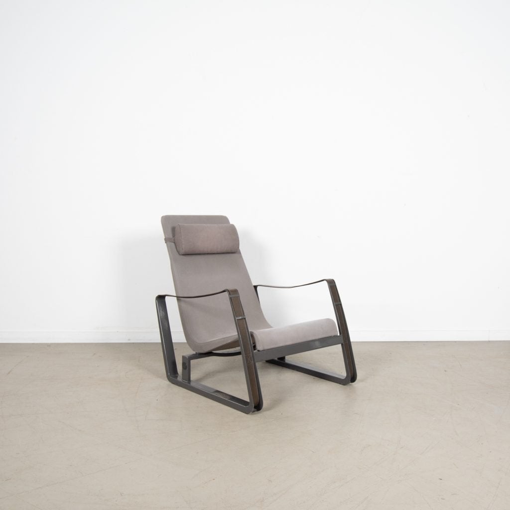 Vitra Cité Fauteuil Grijs Canvas/Leer (LMTD)
