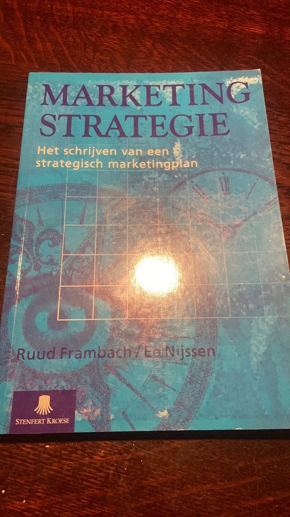 Marketing strategie - Ruud Frambach-Ed Nijssen, Boeken, Ophalen of Verzenden, Alpha, Zo goed als nieuw, HBO