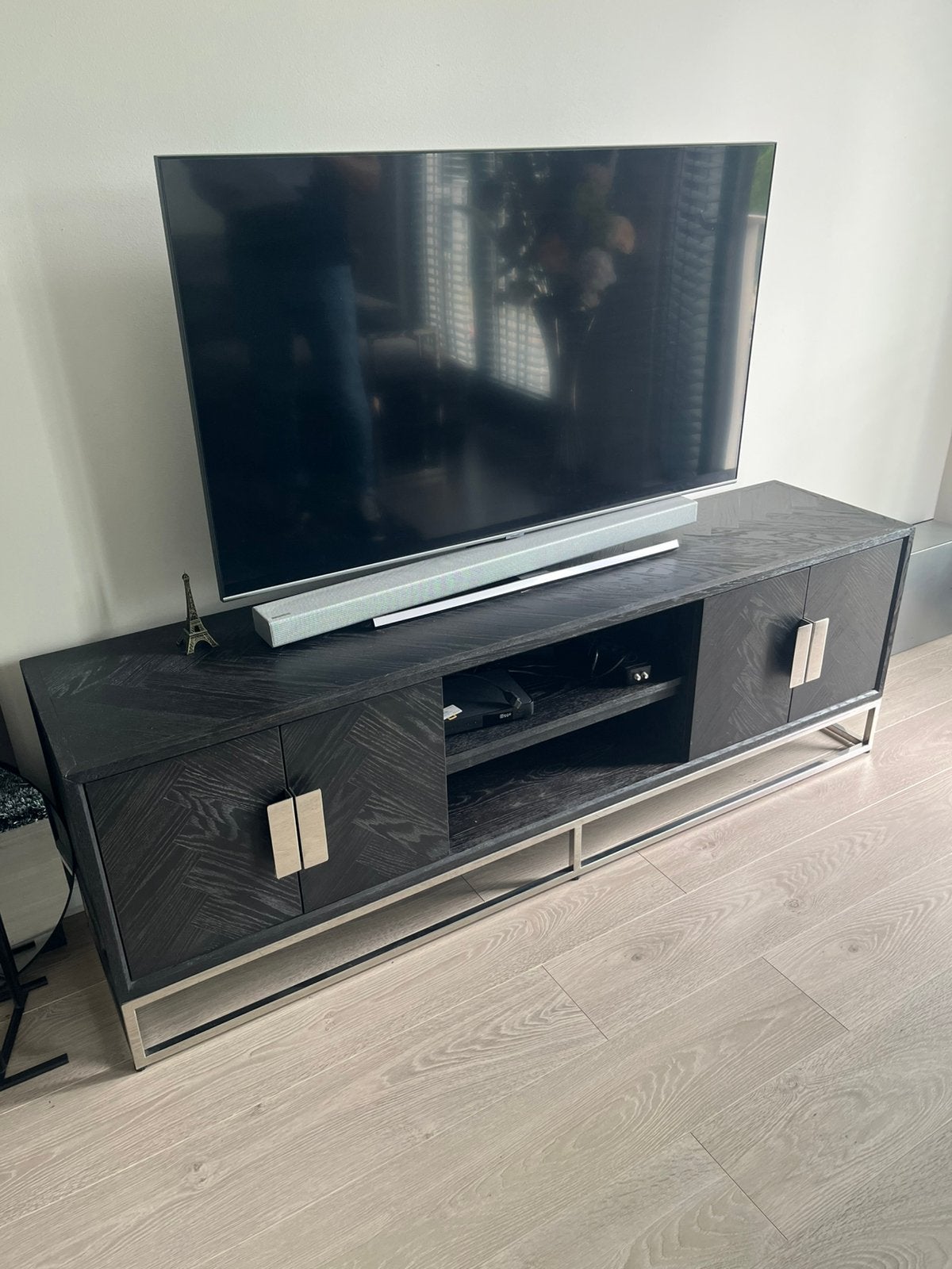Richmond black bone tv meubel, Ophalen of Verzenden, Zo goed als nieuw, 25 tot 50 cm, Minder dan 100 cm