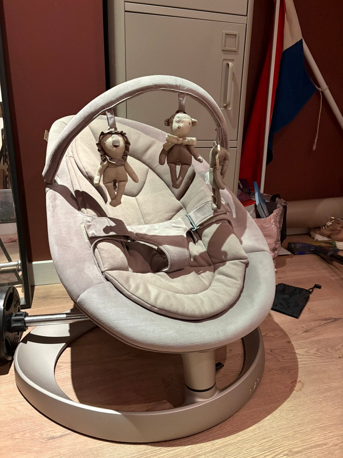 Nuna Leaf Swing stoel baby 0-4 jaar., Kinderen en Baby's, Ophalen, Zo goed als nieuw