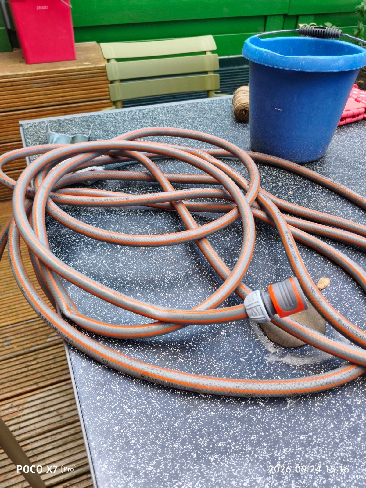 Gardena tuinslang met koppeling, Tuin en Terras, Ophalen, Gebruikt, Tuinslang