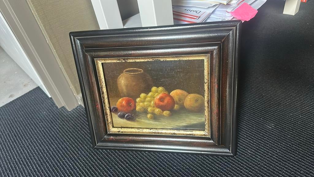 Te koop; klein schilderij fruit, Ophalen