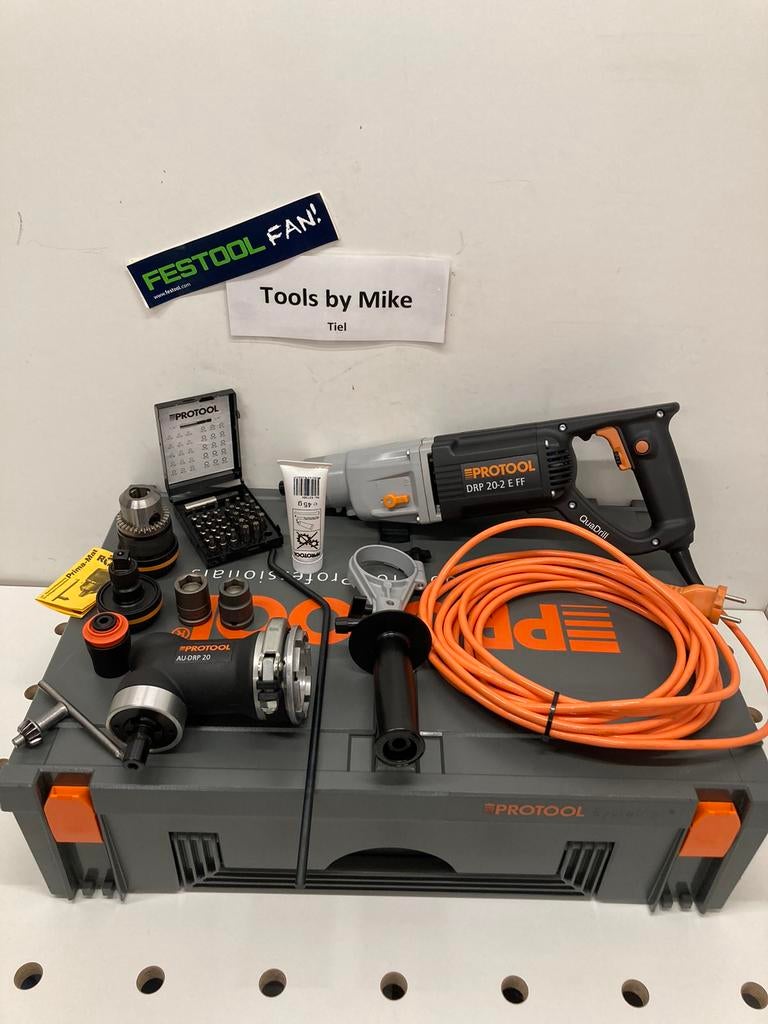 Protool/festool DRP 20-2 E FF boormachine (nieuwstaat), Doe-het-zelf en Verbouw, Gereedschap | Boormachines, Ophalen, Zo goed als nieuw