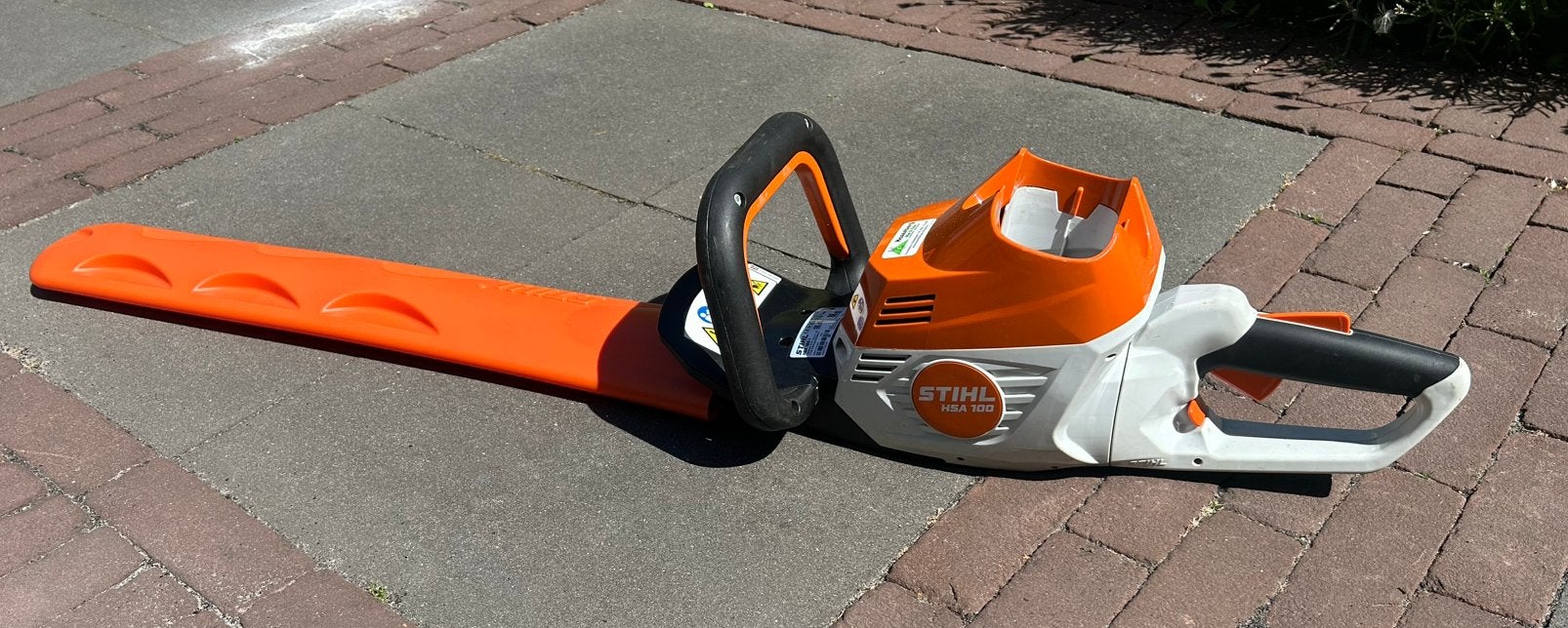 Stihl HSA100 accu heggenschaar, Ophalen of Verzenden, Zo goed als nieuw, Accu