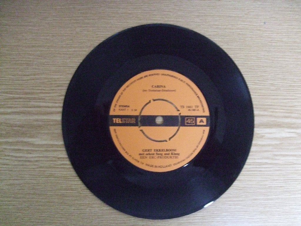 TELSTAR 1661   GERT EKKELBOOM met  SANG & KLANG     CARINA, Cd's en Dvd's, 7 inch, Ophalen of Verzenden, Zo goed als nieuw, Nederlandstalig