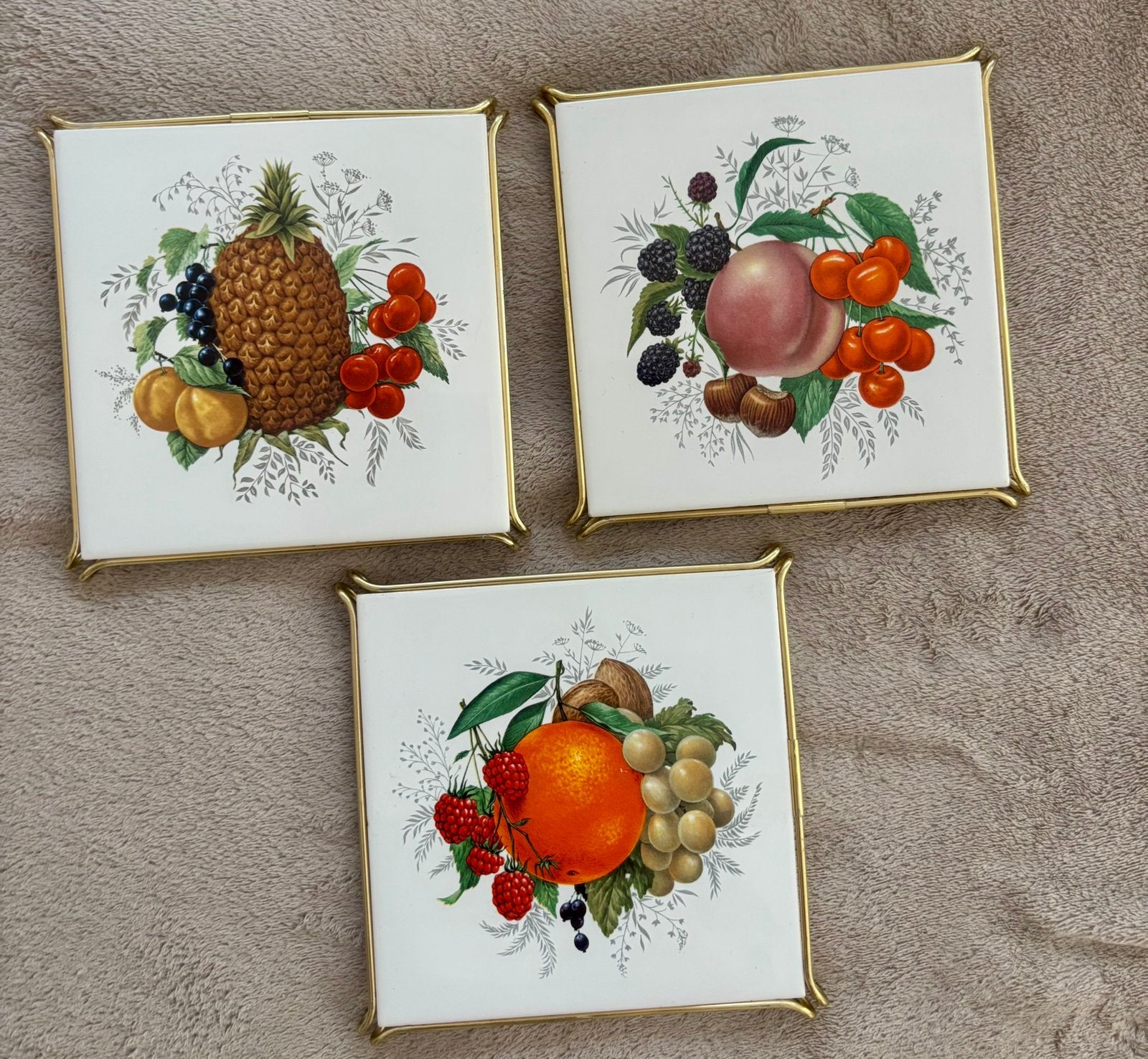 Exclusieve set 3 Villeroy & Boch Mettlach tegels, Verzenden