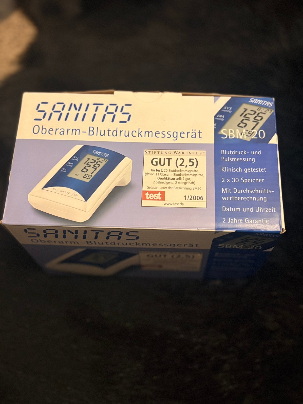 Nieuw in verpakking bloeddrukmeter Sanitas SBM 20, Ophalen of Verzenden, Nieuw