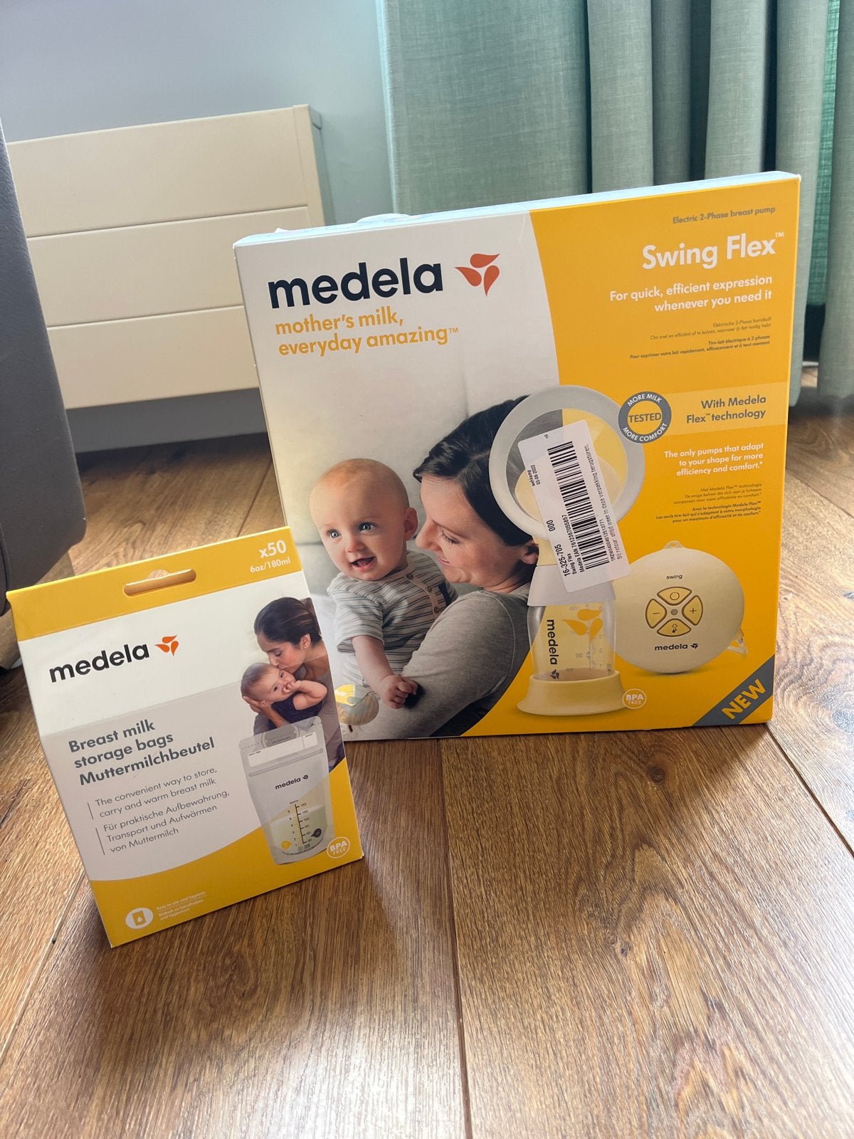 Medela Swing Flex borstkolf + nieuwe bewaarzakjes, Ophalen of Verzenden, Zo goed als nieuw, Borstkolf, Medela