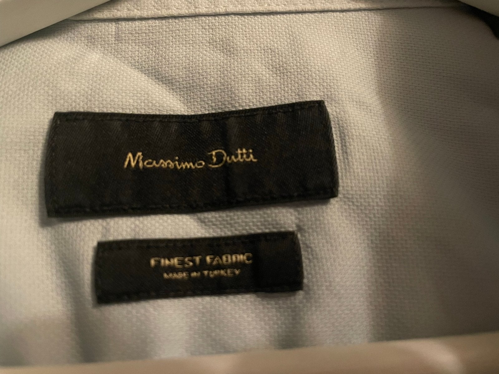 Massimo Dutti overhemd - Maat M, Kleding | Heren, Ophalen of Verzenden, Gedragen, Blauw, Halswijdte 39/40 (M)