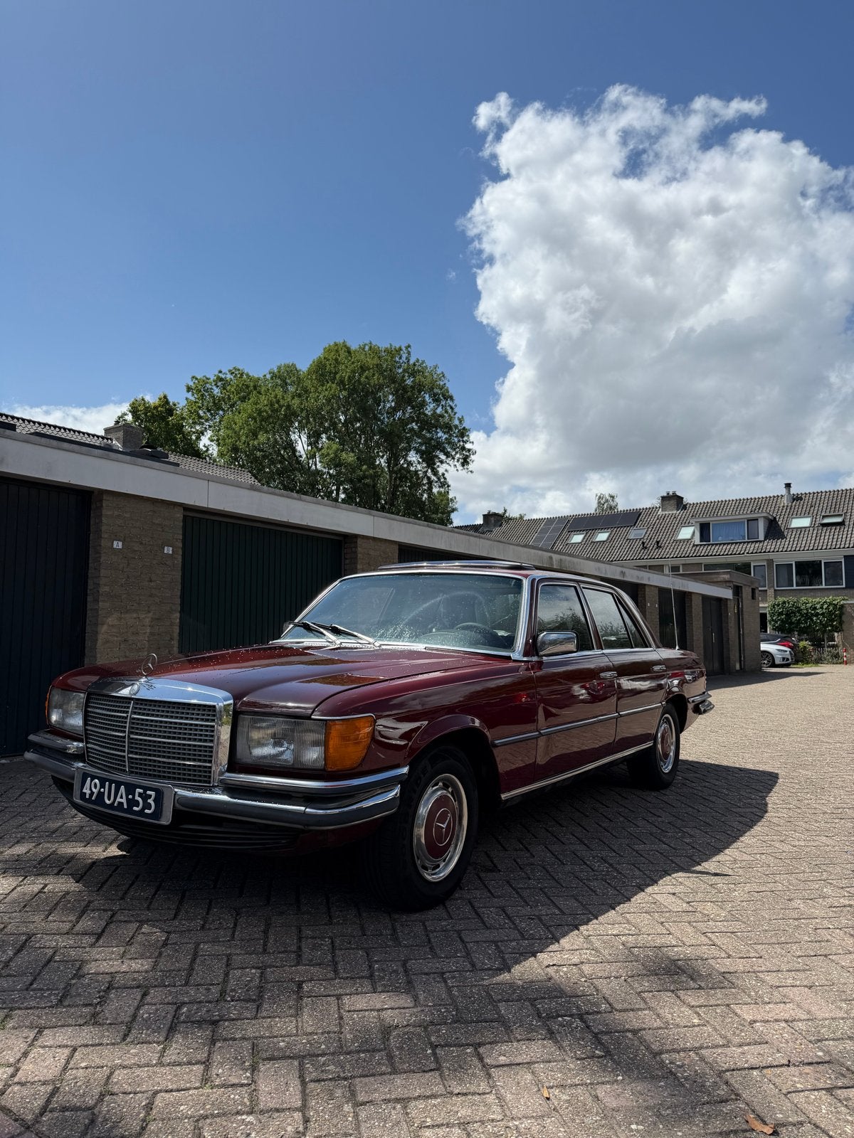 Mercedes-Benz S-Klasse 2.7 280 SE 1974 Rood, Auto's, Automaat, Achterwielaandrijving, 186 pk, 1656 kg