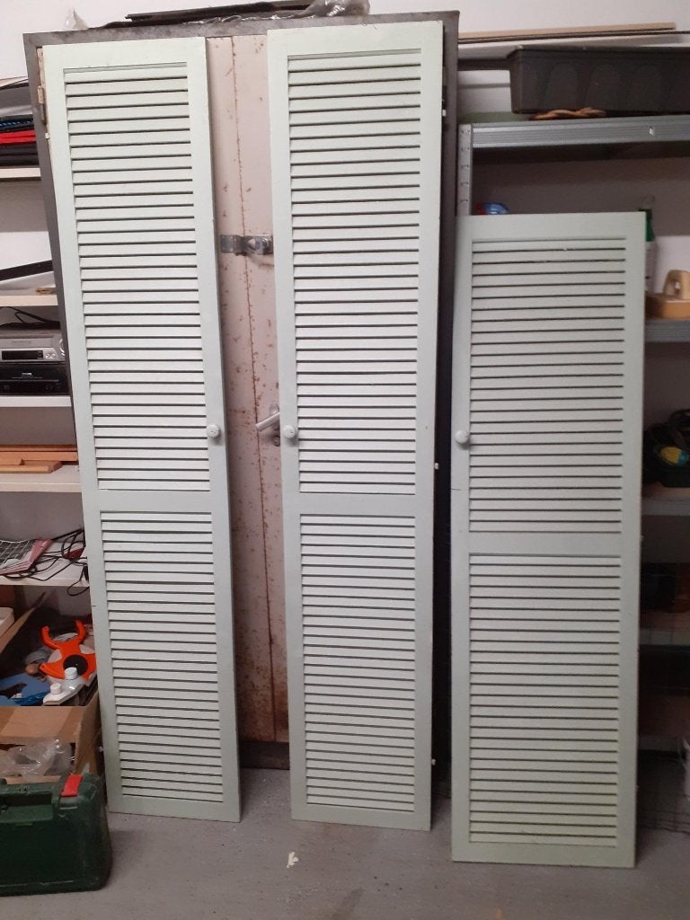 3 louvredeuren, Ophalen, 80 tot 100 cm, Overige typen, Minder dan 200 cm
