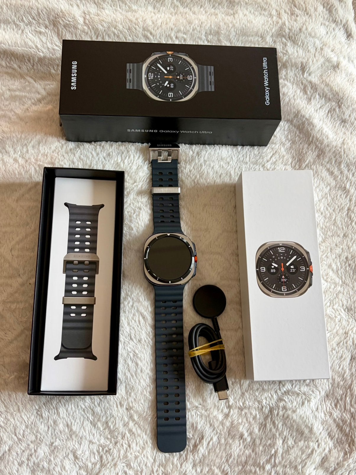 Samsung Watch Ultra 2025 4G LTE 47mm – Factuur 21-02-2026, Sieraden, Tassen en Uiterlijk, Ophalen of Verzenden, Zo goed als nieuw