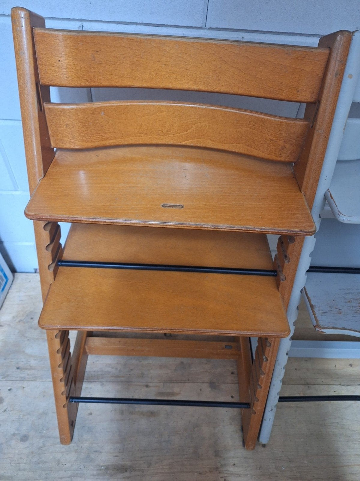 Houten meegroeistoel - stokke tripp trapp kinderstoel, Ophalen, Gebruikt, Meegroeistoel, Aanschuifbaar