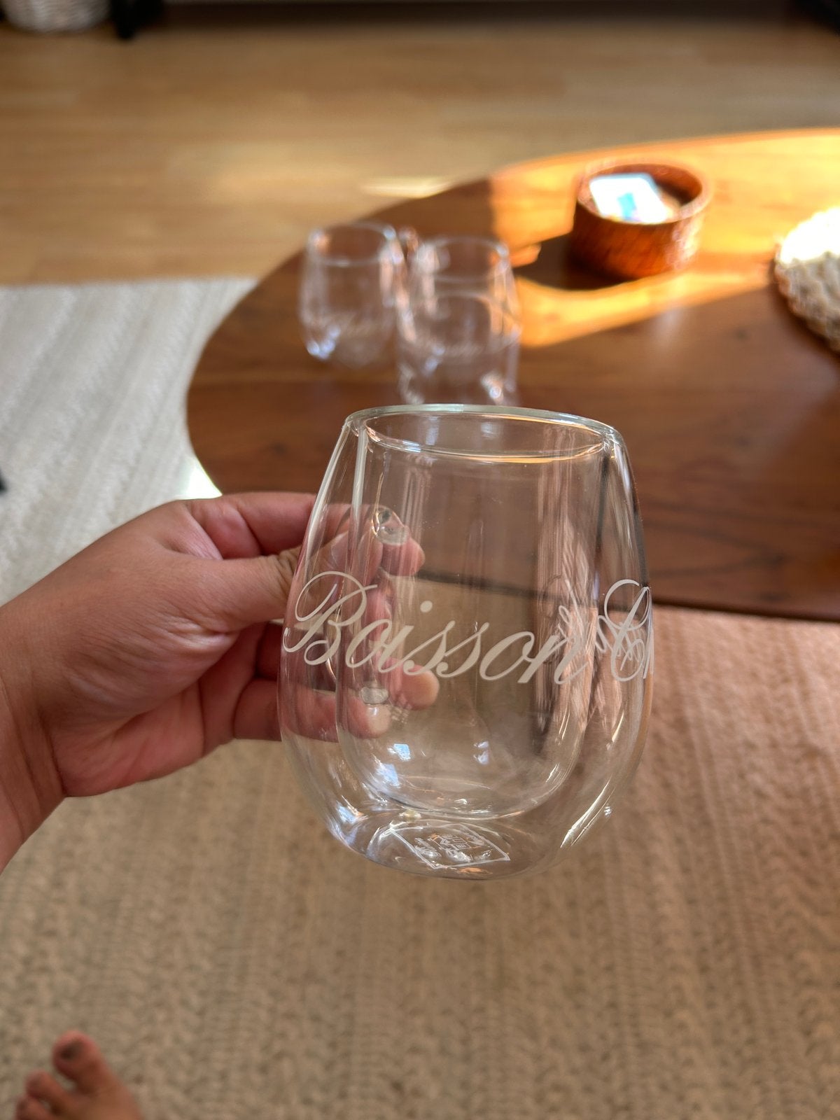 Riviera Maison Dubbelwandige glazen mokken 4 stuks, Ophalen, Zo goed als nieuw, Overige merken, Glas
