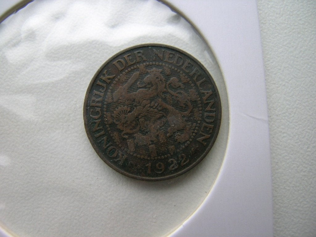 Cent 1922 (nr 8), Postzegels en Munten, Munten | Nederland, Ophalen of Verzenden, Koningin Wilhelmina, 1 cent, Losse munt