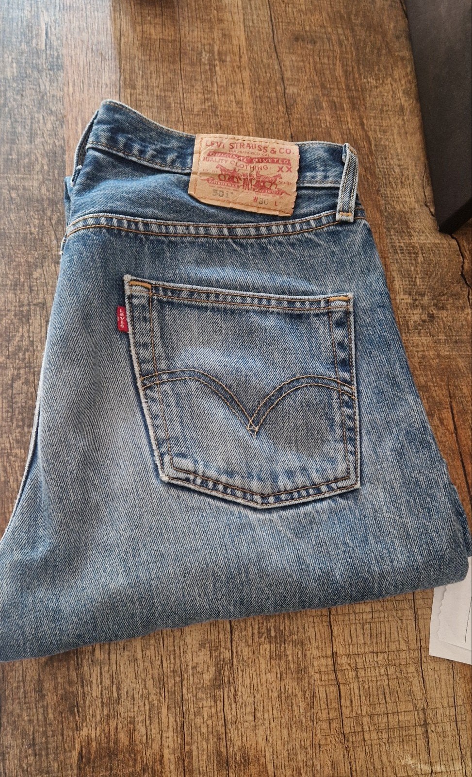 Original Vintage Levi's 501 (Juli 1996) – W30 L34 – Made in, Ophalen of Verzenden, Blauw, W32 (confectie 46) of kleiner