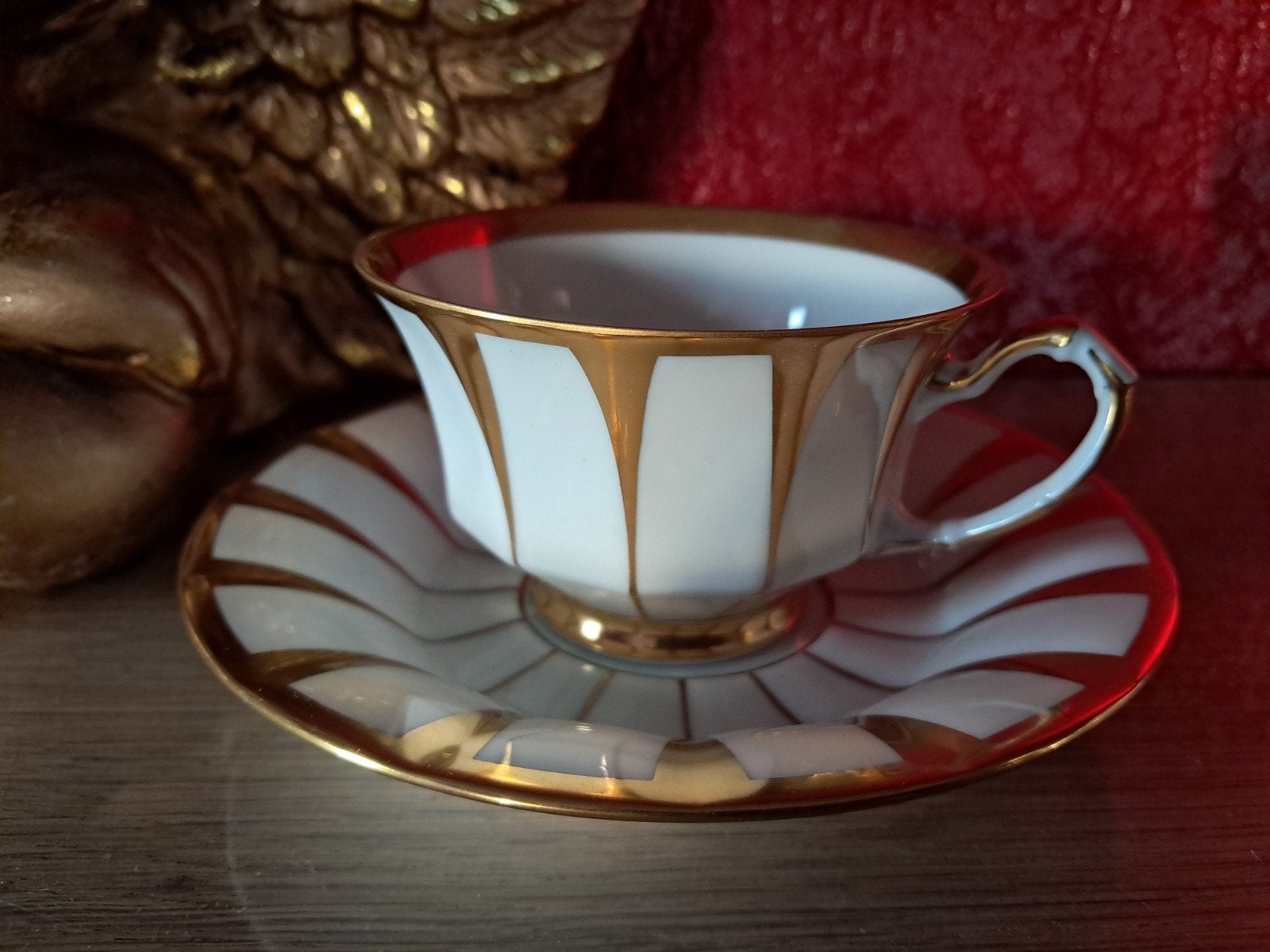 Elegante kop met schotel van Fürstenberg., Ophalen of Verzenden